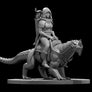 Elf Female Drake Warden Ranger with Drake Mount - Mini Megastore