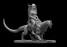 Elf Female Drake Warden Ranger with Drake Mount - Mini Megastore