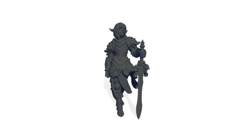 Elf Swordsman Miniature - Mini Megastore