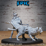 Elf / Tiefling Beast Tamer Ranger Miniature - Mini Megastore