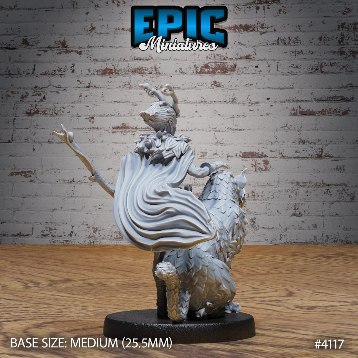 Elf / Tiefling Beast Tamer Ranger Miniature - Mini Megastore