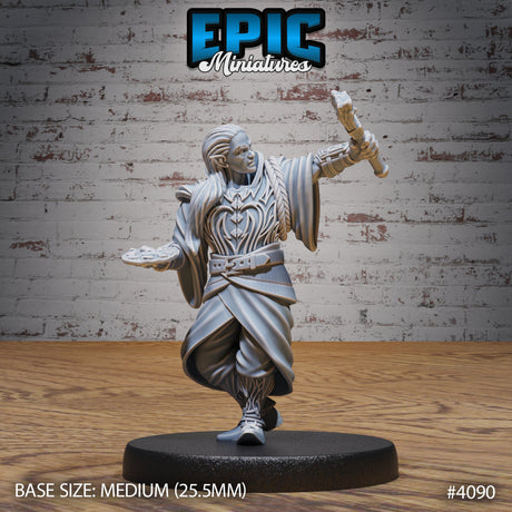 Elf Villager Artist Miniature - Mini Megastore