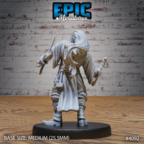 Elf Villager Blacksmith Miniature - Mini Megastore