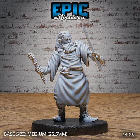 Elf Villager Blacksmith Miniature - Mini Megastore