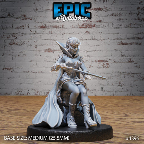 Elf Warlock Female Miniatures - Mini Megastore