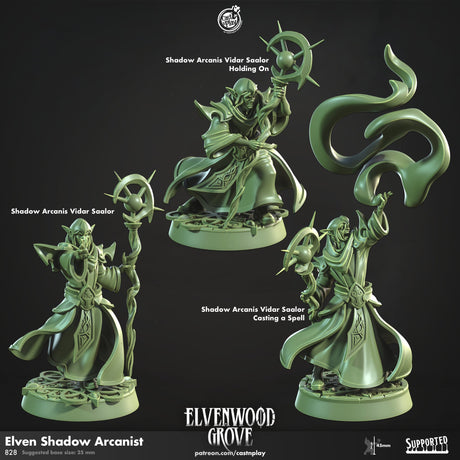 Elven Shadow Arcanist Miniatures - Mini Megastore