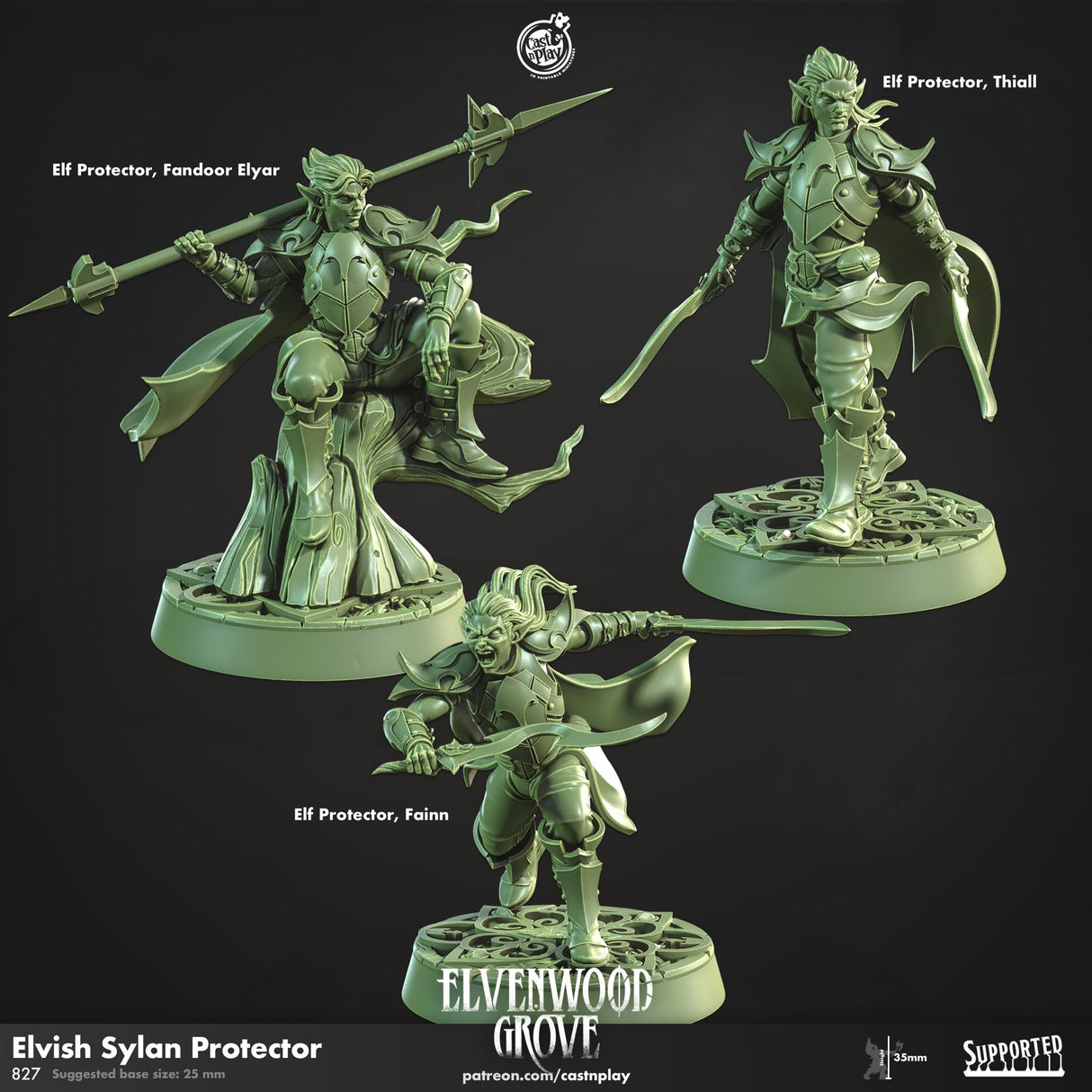 Elvish Sylan Protetor Miniatures - Mini Megastore