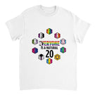 "Everyone is a Natural 20" Pride Unisex Crewneck T-shirt - Mini Megastore