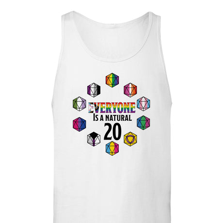 Everyone is a natural 20 Unisex Tank Top - Mini Megastore