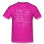 Fashion DM Stats - Character Sheet Clothes Design Dungeon Master Adventure Games Cotton Camiseta Men T-Shirt - Mini Megastore