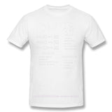 Fashion DM Stats - Character Sheet Clothes Design Dungeon Master Adventure Games Cotton Camiseta Men T-Shirt - Mini Megastore