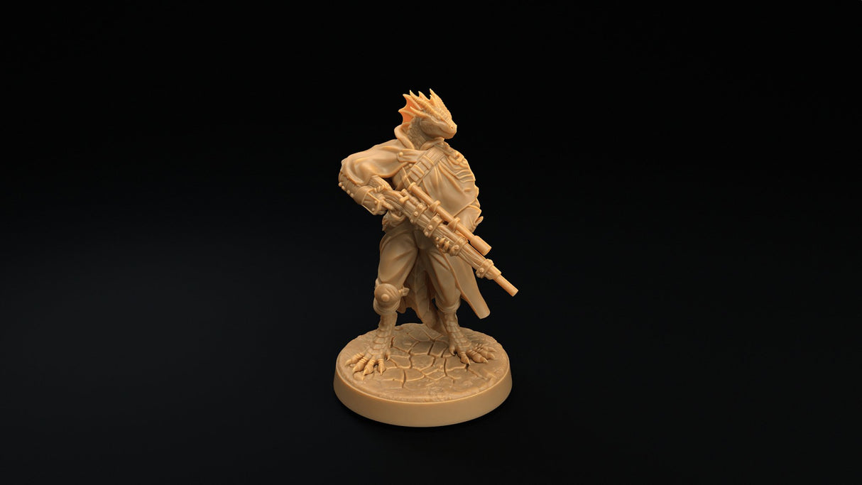 Female Dragonborn Rifleman Miniatures - Mini Megastore