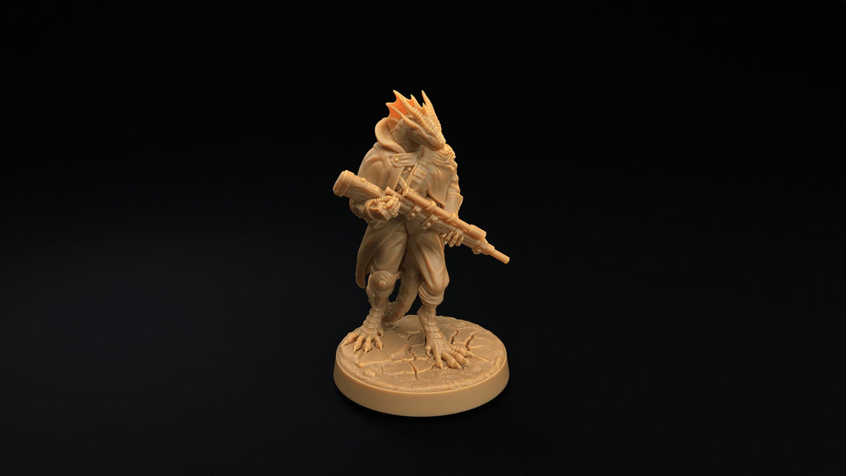 Female Dragonborn Rifleman Miniatures - Mini Megastore