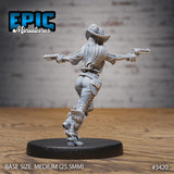 Female Gunslinger Miniature - Mini Megastore