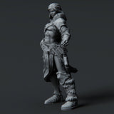 Female Human Barbarian Miniature / Statue - Mini Megastore