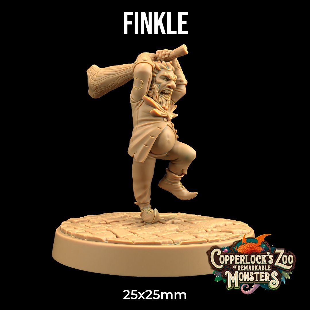 Finkle - Gnome Barbarian Miniature - Mini Megastore