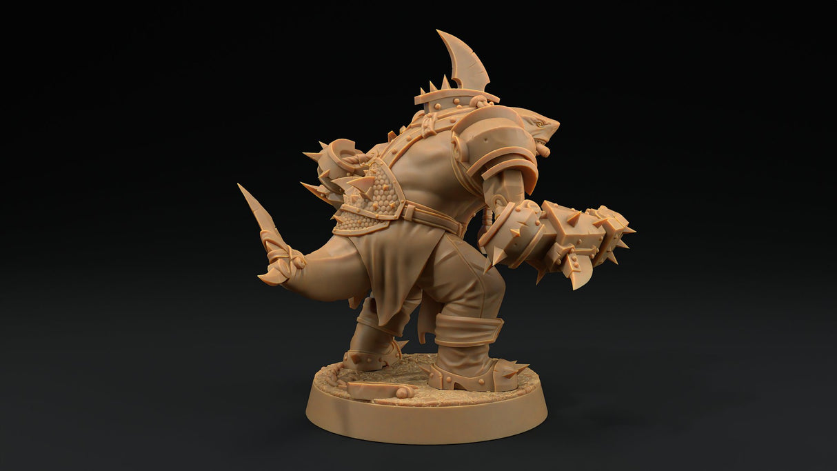 Finnigan "The Jaws" Lupo - Shark Folk Monk / Barbarian Miniature - Mini Megastore