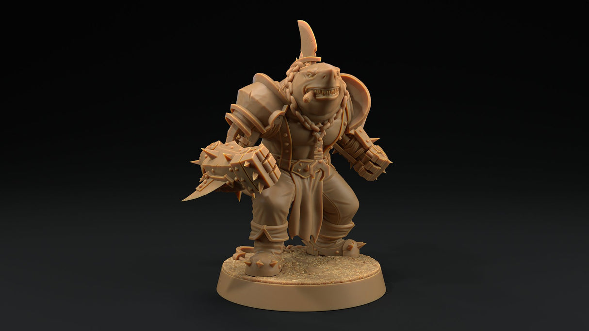 Finnigan "The Jaws" Lupo - Shark Folk Monk / Barbarian Miniature - Mini Megastore