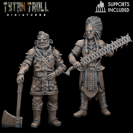 Firbolg Fighter Miniatures - Mini Megastore