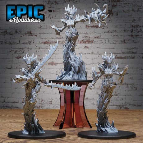 Fire Elemental Female Miniature - Mini Megastore