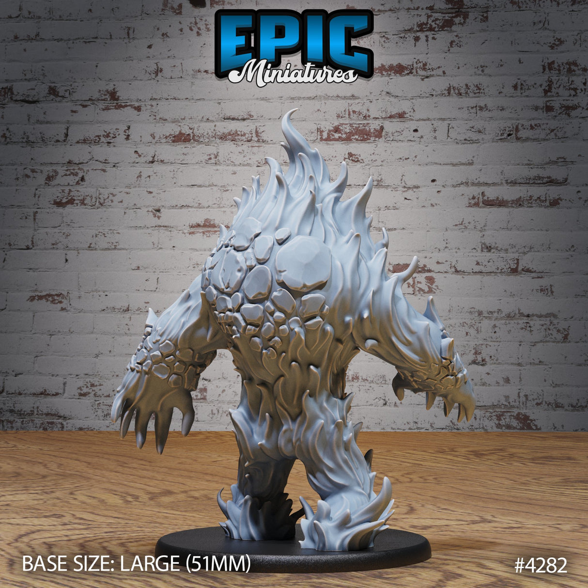 Fire Elemental Miniature - Mini Megastore