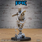 Fire Ghost Skeleton Miniature - Mini Megastore