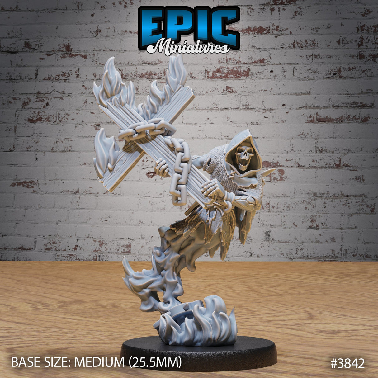 Fire Ghost Skeleton Miniature - Mini Megastore