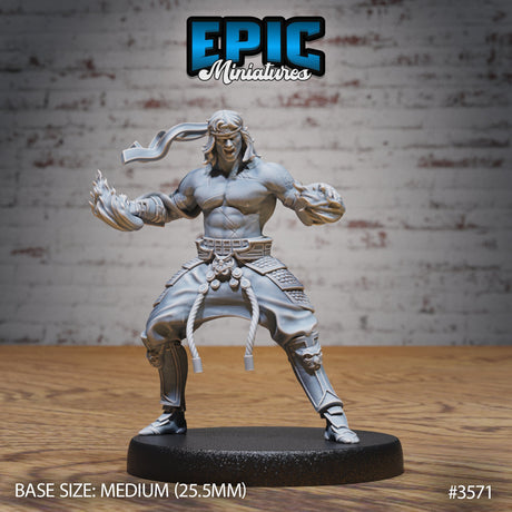 Fire Style Kung Fu Master Miniature - Mini Megastore