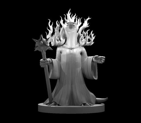 Firenewt Warlock of Imix Miniature - Mini Megastore