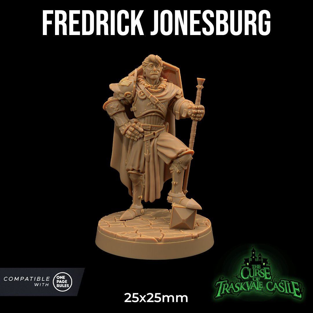 Fredrick - Half Orc Fighter / Paladin Miniature - Mini Megastore