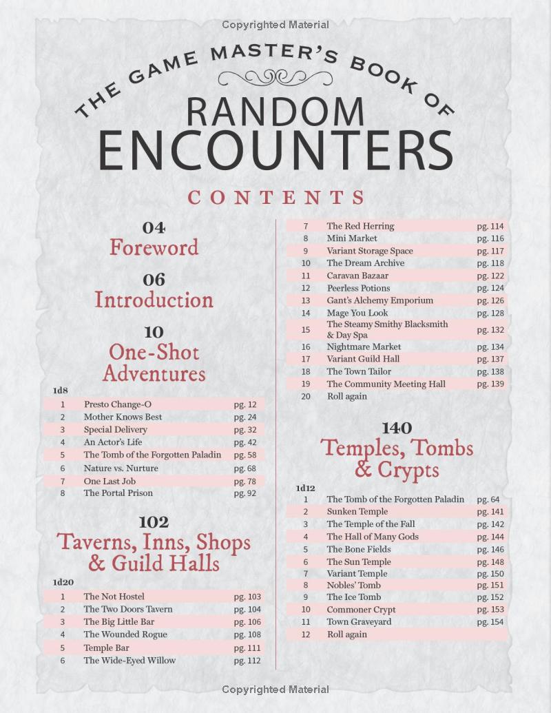 Game Master's Book of Random Encounters, The: 500+ customizable maps, tables and story hooks to create 5th edition adventures on demand - Mini Megastore