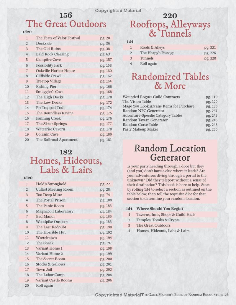 Game Master's Book of Random Encounters, The: 500+ customizable maps, tables and story hooks to create 5th edition adventures on demand - Mini Megastore