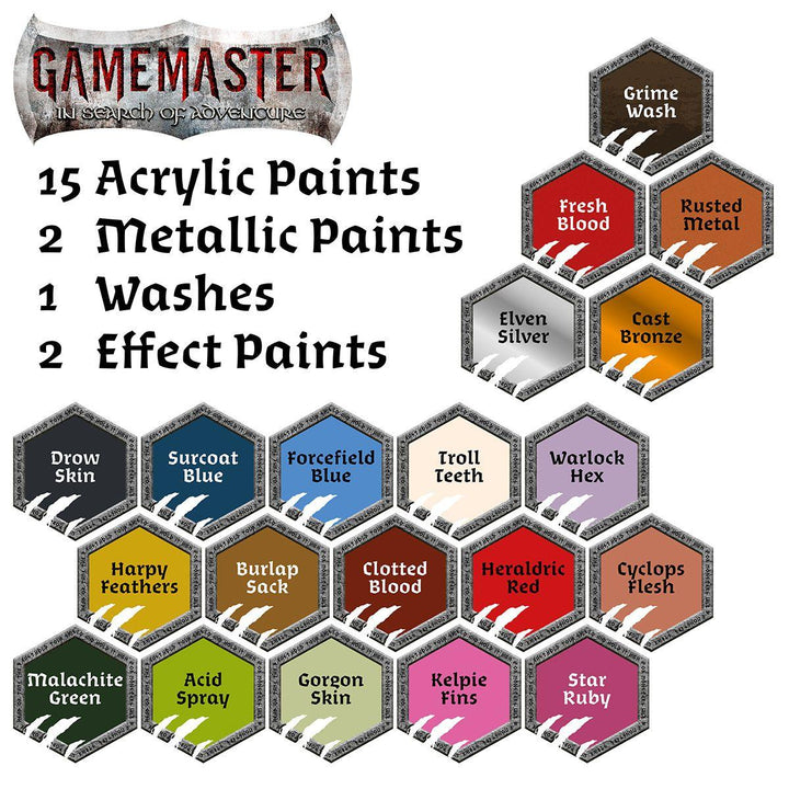 Gamemaster Wandering Monsters Paint Set - Mini Megastore