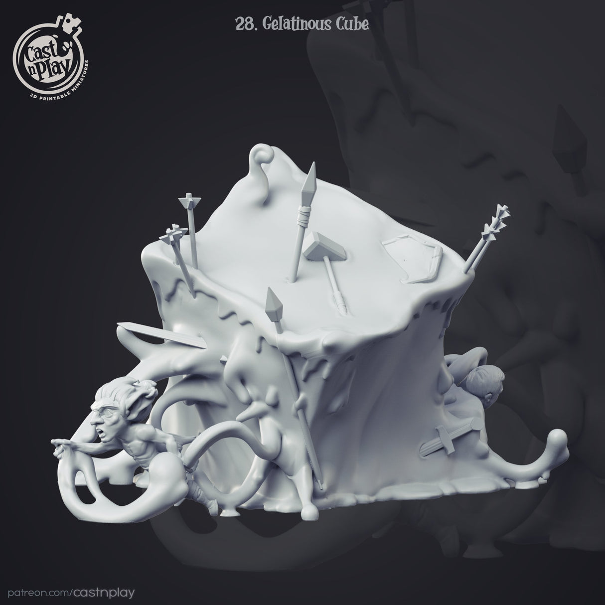 Gelatinous Cube Miniature - Mini Megastore