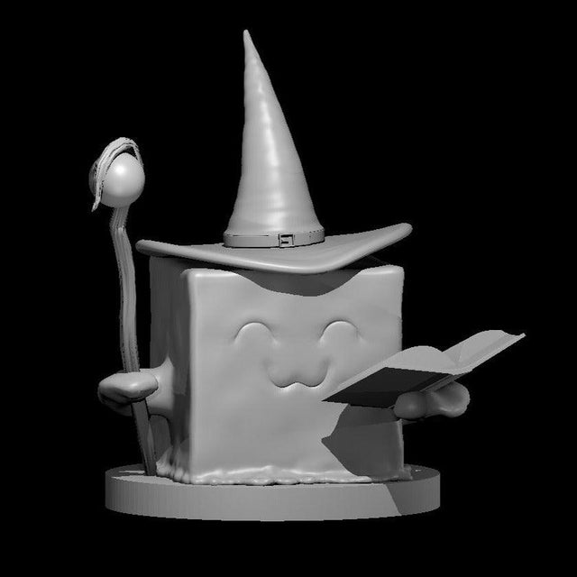 Gelatinous Cube Wizard Miniature - Mini Megastore