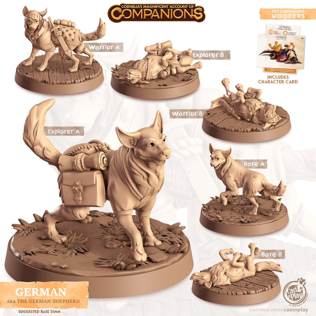 German the German Shepherd Dog Companion Miniatures - Mini Megastore
