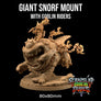 Giant Snorf Mount with Goblin Riders Miniature - Mini Megastore