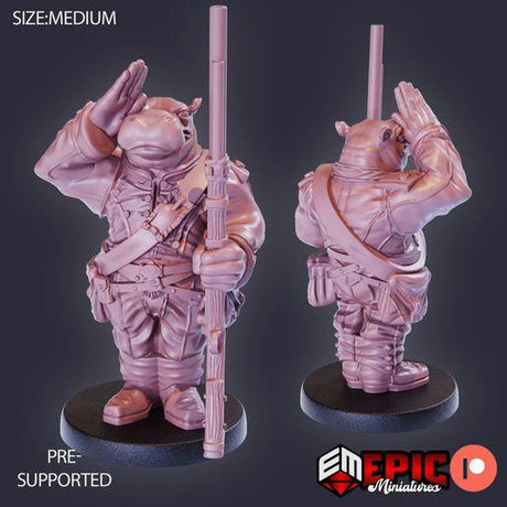 Giff / Hippo folk Rifleman Miniature - Mini Megastore