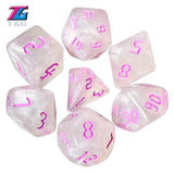 Glitter Runic 7 Piece Dice Set - Mini Megastore