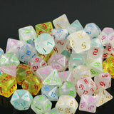 Glitter Runic 7 Piece Dice Set - Mini Megastore