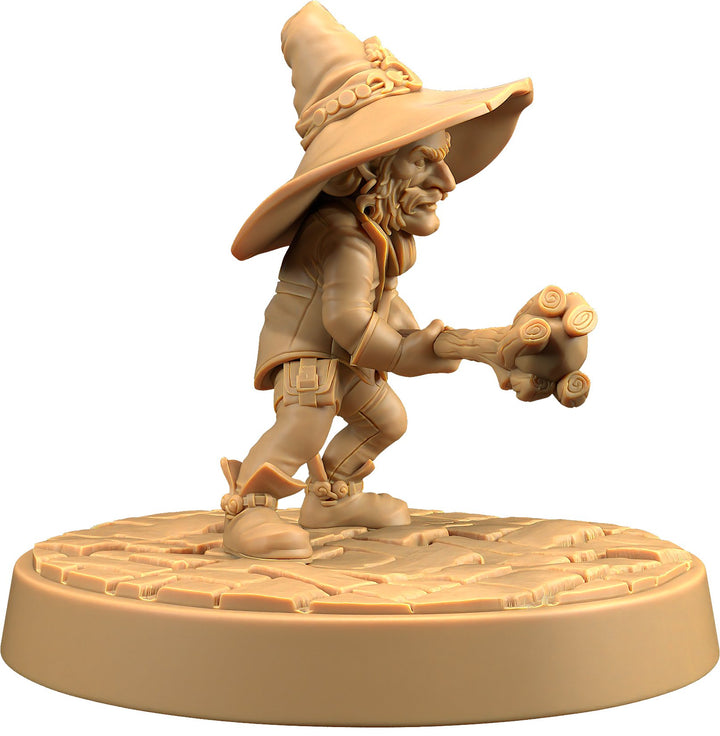 Gloip - Gnome Wizard / Mage Miniature - Mini Megastore