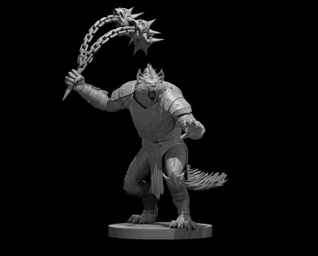 Gnoll Flind Miniature - Mini Megastore