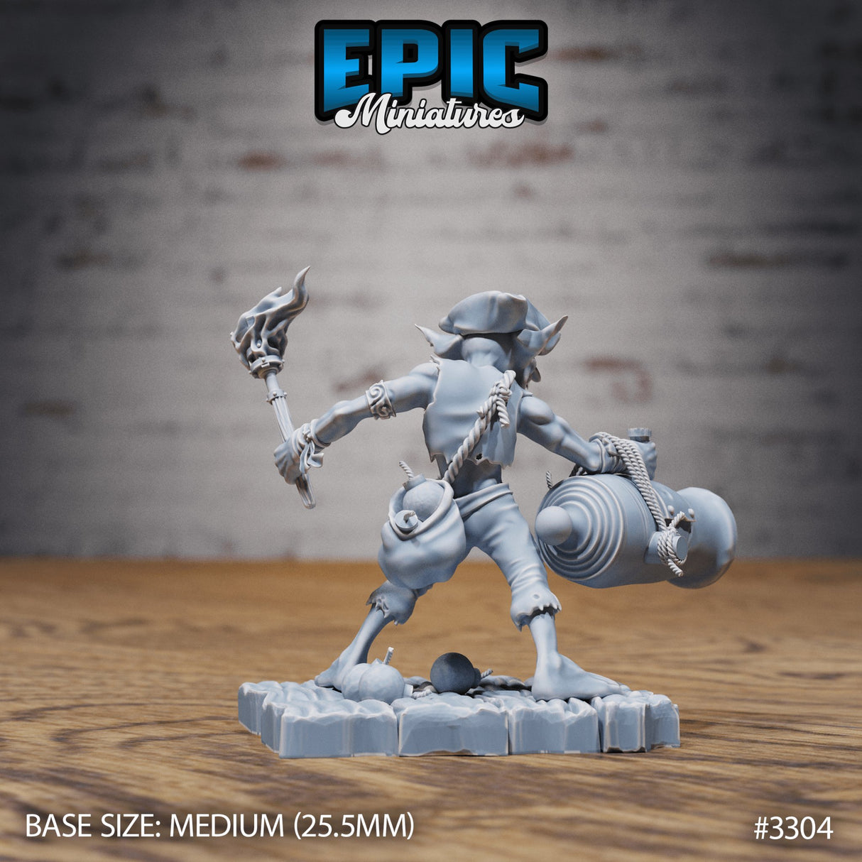 Goblin Cannon Pirate Miniature - Mini Megastore