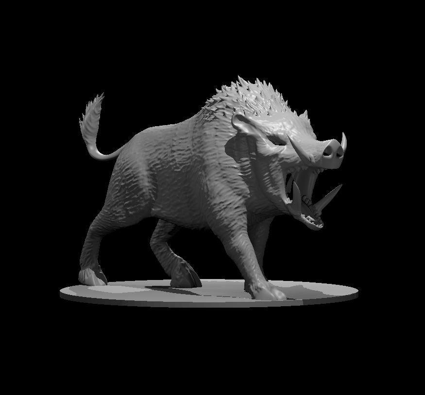 Gorthock the Thunder Boar Miniature - Mini Megastore