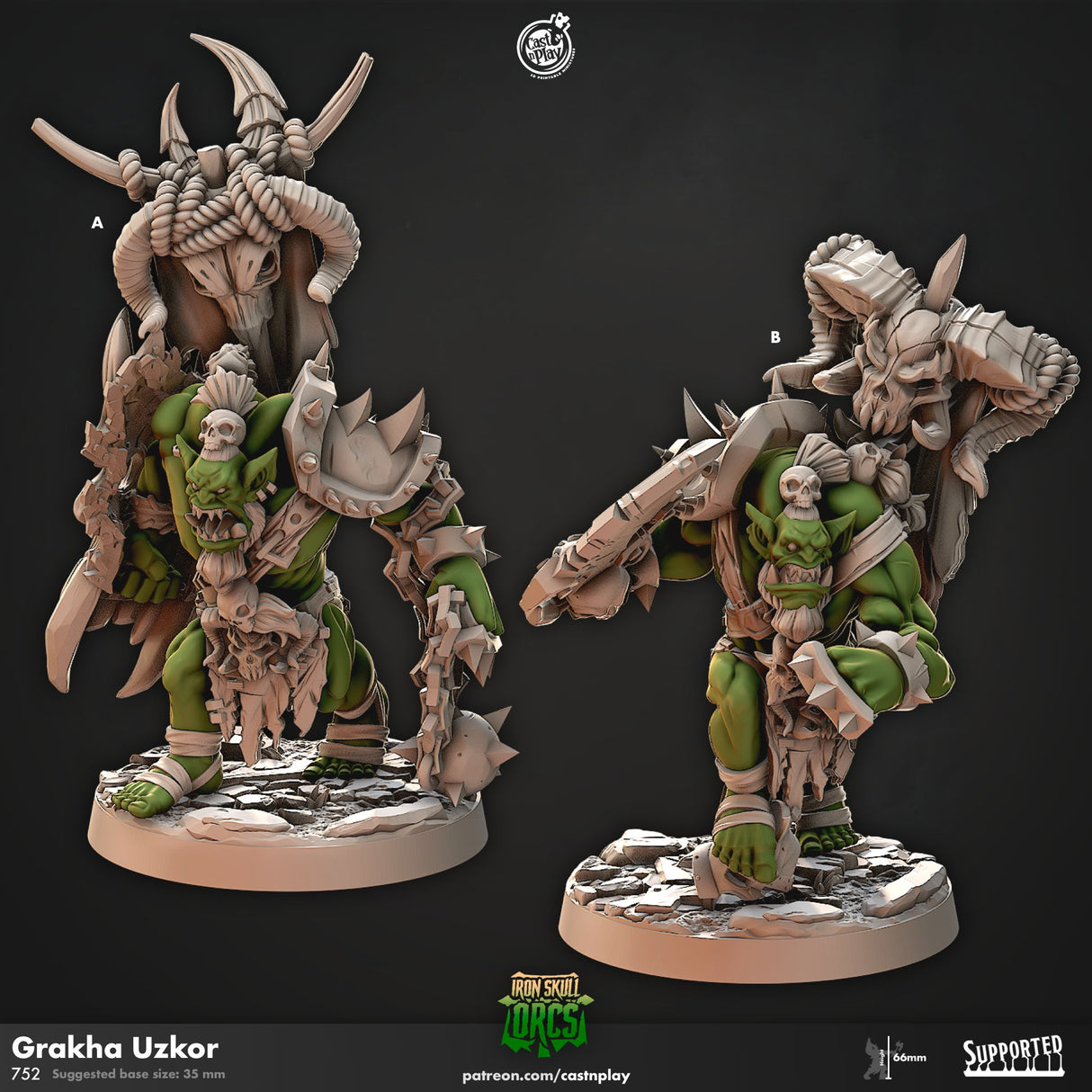 Grakha Uzkor - Orc Miniature - Mini Megastore