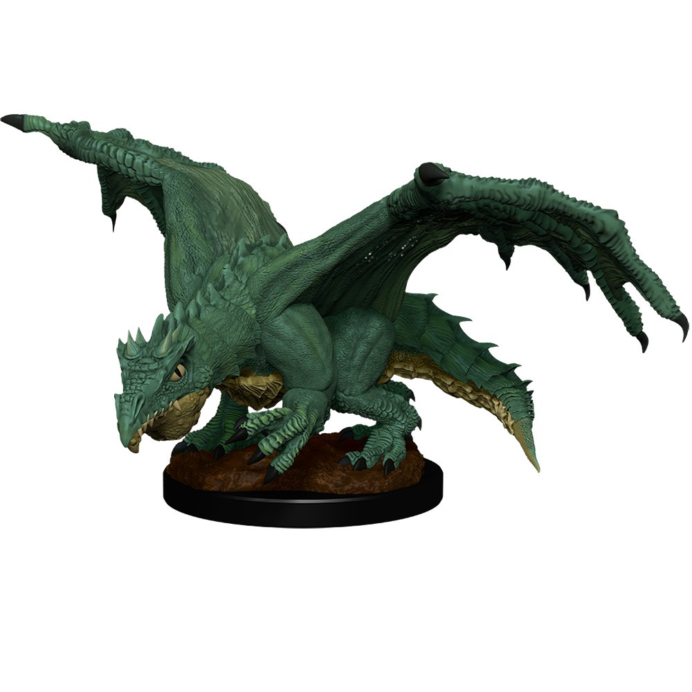 Green Dragon Wyrmling & Afflicted Elf: Nolzur's Marvelous Miniatures Wave 11 - Mini Megastore