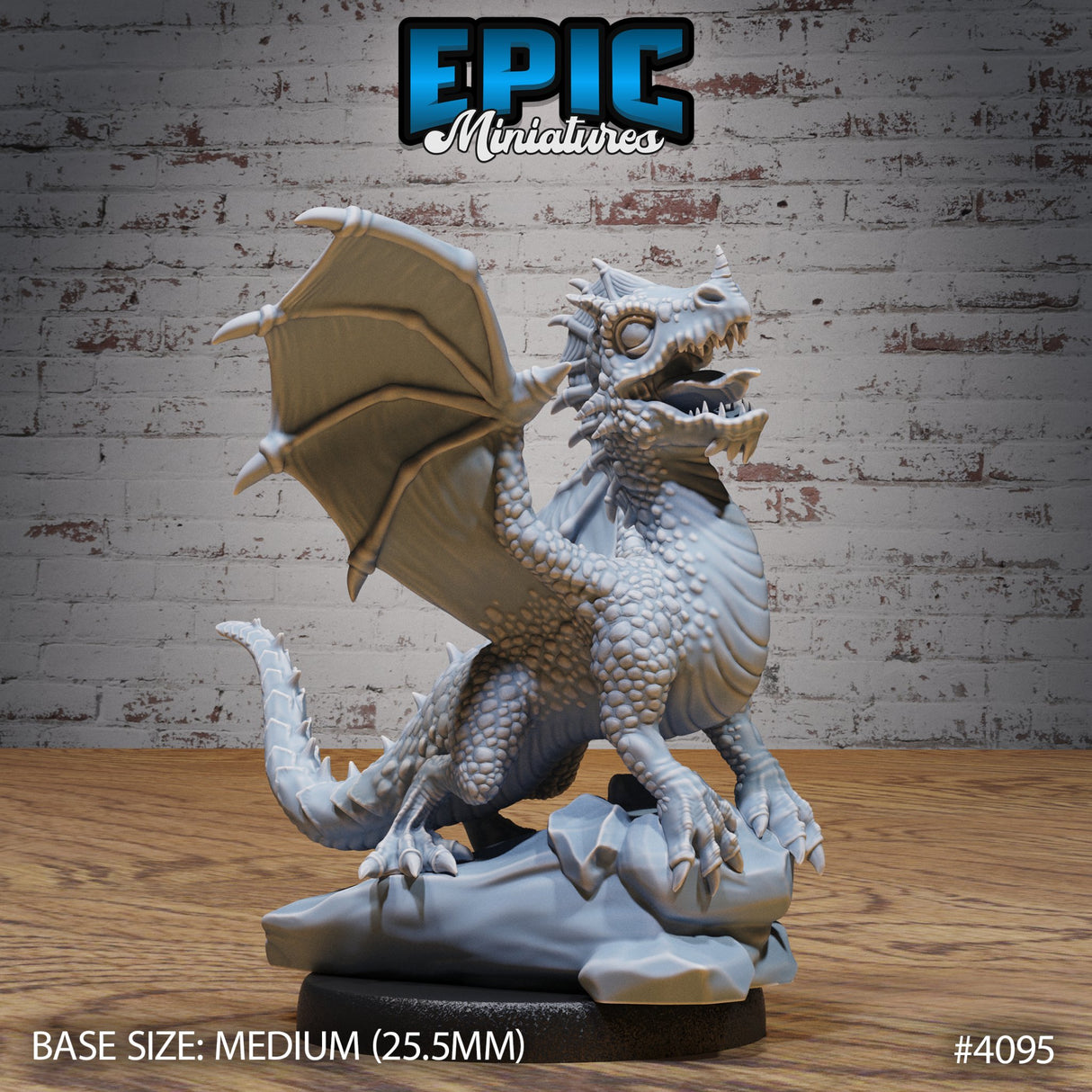 Green Dragon Wyrmling Miniature - Mini Megastore