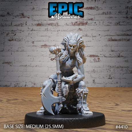 Half Orc Fighter Female Miniatures - Mini Megastore