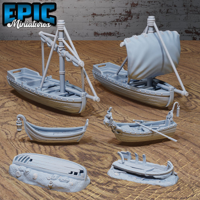 Harbor Boats Scatter - Mini Megastore