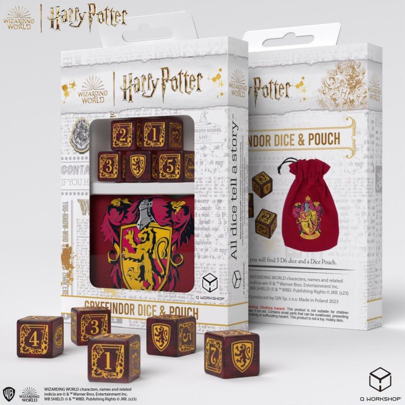 Harry Potter. Gryffindor Dice & Pouch - Mini Megastore